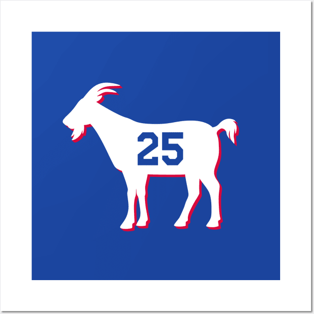 PHI GOAT - 25 - Blue Wall Art by KFig21